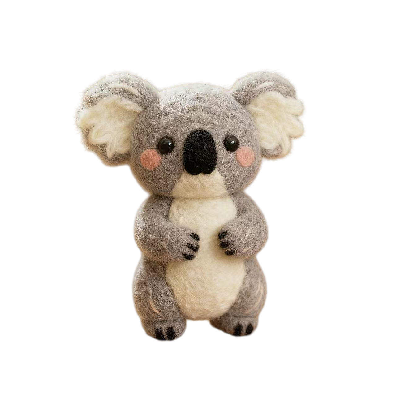 Handmade Needle Felted Koala Plush Figurine